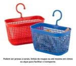 🔥 10 Cesto De Prendedor Pregador De Roupas Para Varal Com Alça - Imagem 4