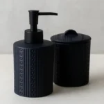 🔥 Kit Banheiro Lavabo Saboneteira Cerâmica Porta Escova Luxo - Imagem 3