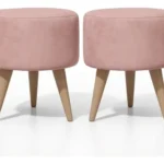 🔥 Puff Banqueta Redondo Decorativo Suede Luxo Premium Top