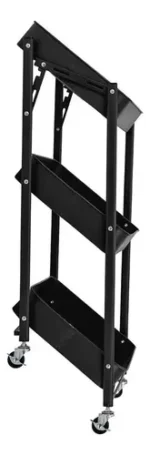 🔥 Carrinho Organizador Multiuso 77 X 45 Cm X 30 Cm Preto Casambiente - Imagem 4