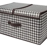 🔥 Organizador Multiuso Dobrável Roupa Cesto Armário Com Tampa