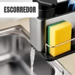 🔥 Porta Detergente Dispenser Sabão Liquido Esponja Bucha Inox - Imagem 3