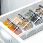 🔥 Organizador De Temperos Cozinha Clear 9 Peças Herméticos Ou - Imagem 3