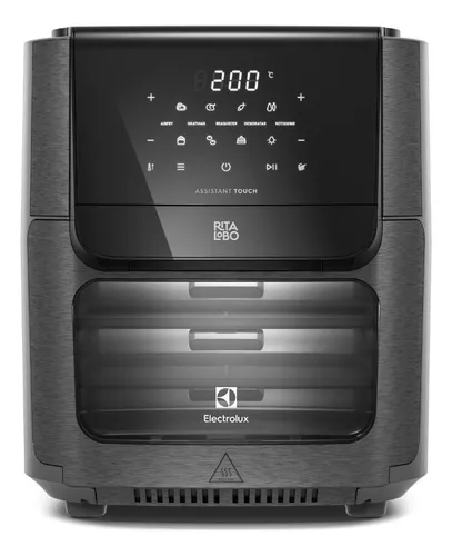 D_NQ_NP_692510-MLA100185894197_122025-O.webp 🔥 Air Fryer Forno 5 Em 1 12l 1700w digital Espeto Giratório 2 Bandejas Antiaderentes 10 Funções 7 Receitas Aviso Sonoro Fritadeira Elétrica Sem Óleo Forno Bancada Electrolux Eaf90 Grafite - Imagem 1