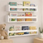 🔥 Kit 3 Prateleira Nicho Livros Infantil 50cm Branca Reforçada - Imagem 2