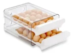 🔥 Organizador Porta Ovos 40un Com Tampa Geladeira Cozinha Branco