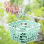 🔥 Cesta Com 60 Prendedores De Roupa Para Varal - Imagem 2