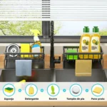 🔥 Porta Detergente Esponja Suporte Pia Organizador Cozinha - Imagem 3