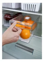 🔥 2 Organizadores De Geladeira 5l Porta Frutas Clear Fresh Ou Cor Branco e Natural - Imagem 4