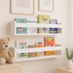 🔥 Kit 2 Prateleira Nicho Livros Infantil 50cm Branca Reforçada