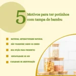 🔥 Kit 6 Pote Vidro Porta Temperos Hermético Cozinha Organiza - Imagem 4