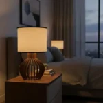 🔥 Abajur de Mesa Authentic Pama Decor Rússia P Madeira Imbuia Bivolt - Imagem 2