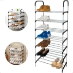 🔥 Sapateira Vertical IRSINA 7 Andares Aço Inox 21 Pares Cor Preto