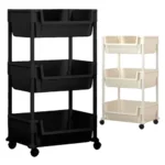 🔥 Carrinho Organizador Multiuso Cozinha Banheiro 3 Prateleiras