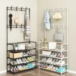 🔥 Sapateira Cabideiro Arara Roupas Sapato Bolsa Multifuncional - Imagem 4