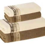 🔥 Jogo De Toalhas 4 Pçs Fio Cardado 100% Algodão Bosco Karsten