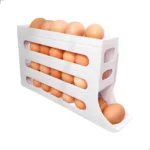 🔥 Suporte Organizador Porta Ovos 4 Andares Para Geladeira Cor Branco