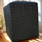 🔥 Puff Banqueta Puffe Quadrado Decorativo Courino Assento Banco Grande Couro Puf Preto - Imagem 2