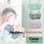 🔥 Cesto Para Pregadores Prendedores De Roupa Varal - Kit 2un - Imagem 4