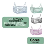 🔥 Cesto Para Pregadores Prendedores De Roupa Varal - Kit 2un - Imagem 3