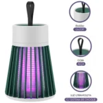 🔥 Armadilha Mata Mosquito Repelente Recarregável Com Botão Liga/Desliga Portátil Led Uv e Branco Quente Eletrônico Pernilongo Insetos 110v/220v EX Decor - Imagem 3