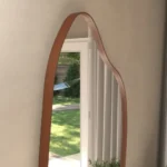 🔥 Espelho 100x50 Orgânico Corpo Inteiro Grande Moldur Caramelo Preto - Imagem 3