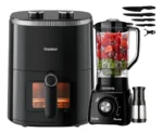 🔥 Fritaderia Air Fryer 4,2l + Liquidificador Mundial + Facas