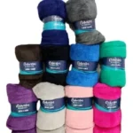 🔥 Kit 2 Cobertor Mantinha Microfibra Casal Manta Macia Diversas Cores Lisa Sortida Liso 700 G