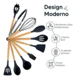 🔥 Kit 12 Peças Utensílios De Cozinha Silicone - Imagem 2
