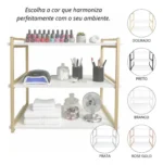 🔥 Prateleira Livros Multiuso Decoração Estilo Industrial Mdf - Imagem 4