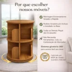 🔥 Estante Prateleira Giratória Livro Brinquedo E Infantil - Imagem 2