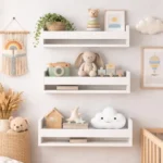 🔥 Kit 3 Prateleira Nicho Livros Infantil 50cm Branca Reforçada