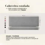 🔥 Cabeceira Para Cama Casal Box Estofada C/ 7un Varias Cores - Imagem 2