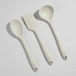 🔥 Kit Espátula/ Colher Arroz/ Concha Brinox Vanila Silicone