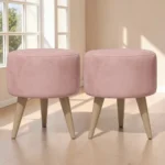 🔥 Puff Banqueta Redondo Decorativo Suede Luxo Premium Top - Imagem 2