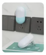 🔥 Abajur De Tomada Luminária Led Com Botão Luz Quente Ou Fria - Imagem 4