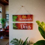 🔥 Quadrinho Para Sala Lar Abençoado Para Pendurar Folhas Casa