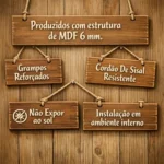 🔥 Plaquinha De Pendurar Seja Bem Vindo Decoração Praia Azul - Imagem 2