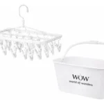 🔥 Kit Varal De Roupa Intima E Cesto De Prendedores Branco Wow World Of Wonders