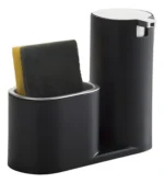 🔥 Dispenser Detergente Suporte Bucha Multiuso Cozinha Preto - Imagem 2