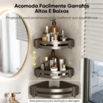 🔥 3 Em 1 Suporte Porta Toalha Toalheiro Dobrável E Sabonete - Imagem 2