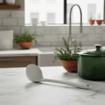 🔥 Kit Espátula/ Colher Arroz/ Concha Brinox Vanila Silicone - Imagem 4