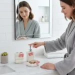 🔥 Kit Banheiro Lavabo Dispenser Porta Escova Saboneteira 3 Pçs - Imagem 2