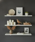 🔥 Kit 3 Prateleira 60x15 Madeira Maciça + Suporte Invertido - Imagem 3