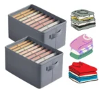 🔥 Kit 2 Organizador Para Armazenar Roupas Armario Gaveta Colmeia Com Divisorias Cor Cinza Variall