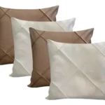 🔥 Kit 4 Capa Almofada Suede Drapeada Toque Macio 45x45