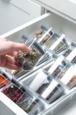 🔥 Organizador De Temperos Cozinha Clear 9 Peças Herméticos Ou - Imagem 4