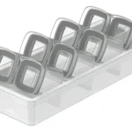 🔥 Organizador De Temperos Cozinha Clear 9 Peças Herméticos Ou