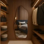 🔥 Espelho 100x50 Orgânico Corpo Inteiro Grande Moldur Caramelo Preto