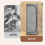 🔥 Sapateira Organizador Courino Desmontável 4 Prateleiras Bege - Imagem 3